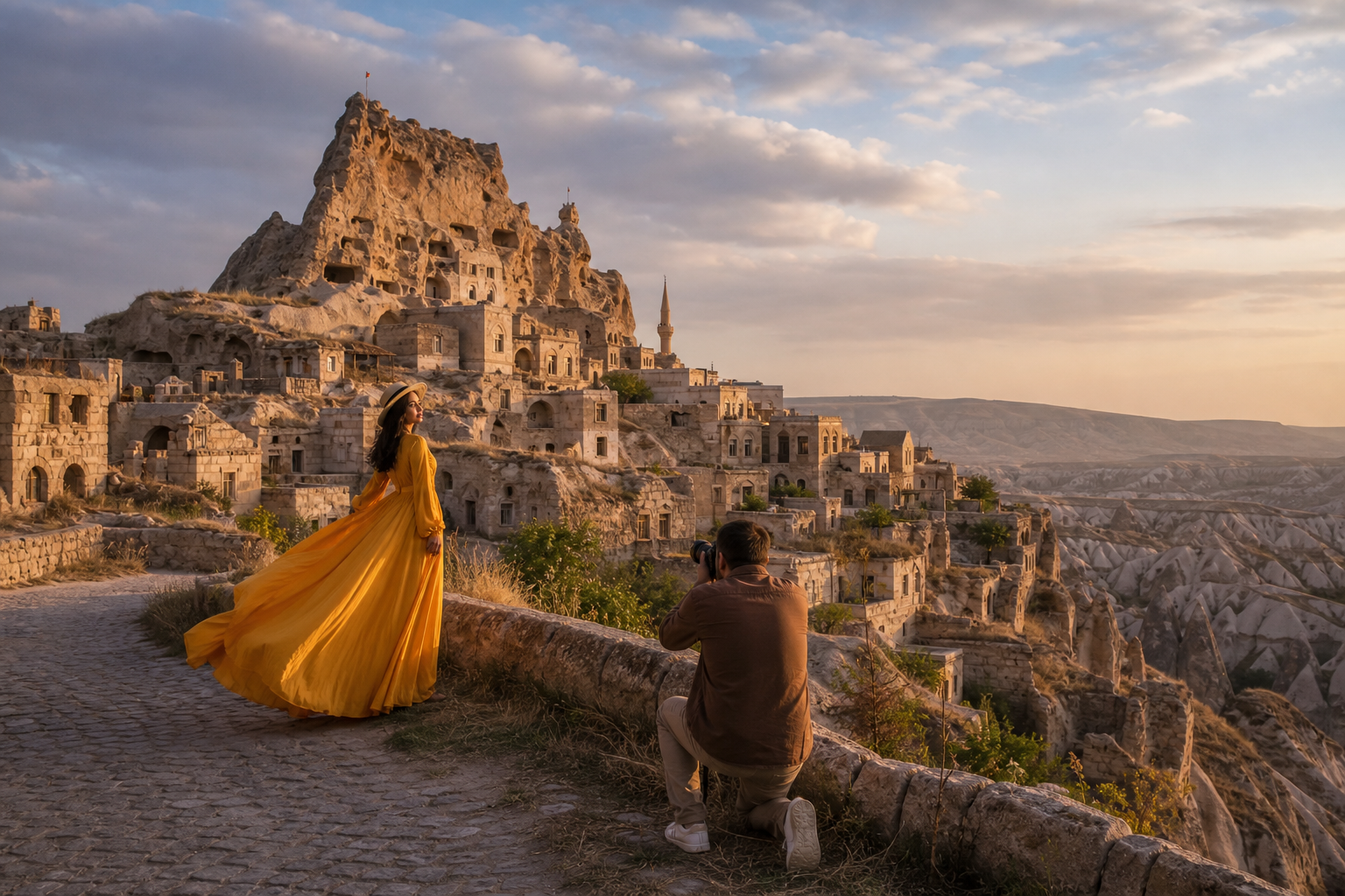 Cavusin Village Cappadocia photo shoot